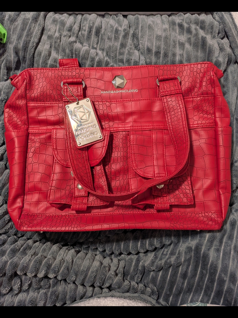NWOT 2016 Handbag Of Holding Red Dragonscale Purse